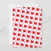 Invitation Coeurs, Parties scintillant, et or ! Saint Valenti (Dos)