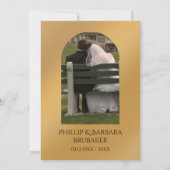 Invitation Coeurs photos du 50e anniversaire du Mariage surpr (Dos)