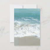 Invitation Coeurs pittoresques dans le mariage Sand Beach RSV (Dos)