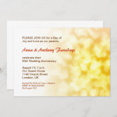 Invitation cœurs pour noces d'or, 50e anniversaire (Devant / Derrière)