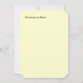 Invitation Coeurs romantiques interdépendants et Rose rouge (Dos)