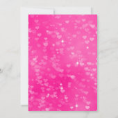 Invitation Coeurs roses Daiquiri Anniversaire Cocktail Party (Dos)