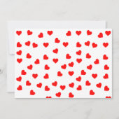 Invitation Coeurs rouges joueurs (Devant)