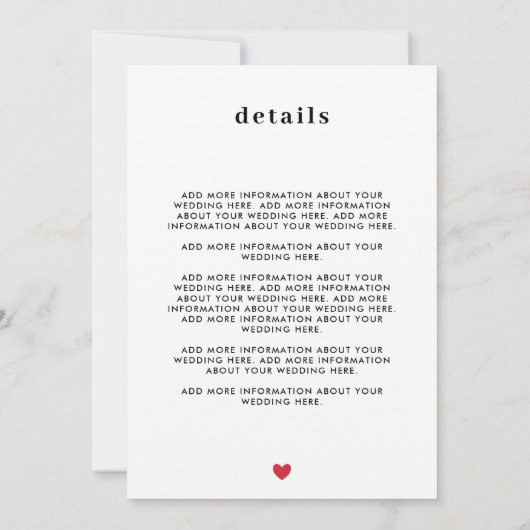 Invitation Coeurs rouges Mme et Mme Lesbian Mariage Deux en u (Dos)