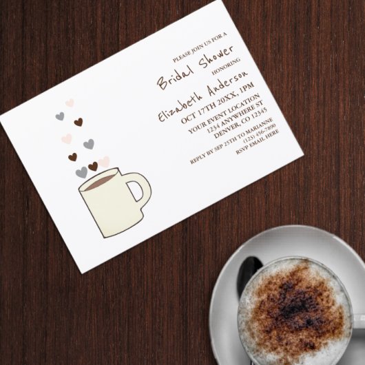 Invitation Coffee Bridal Shower