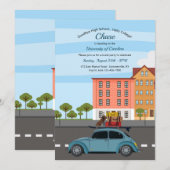 Invitation Coffre de départ pour l'université (Devant / Derrière)