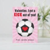 Invitation Coffret de Saint-Valentin en salle de classe rose (Debout devant)