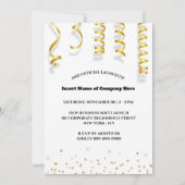 Invitation Coiffeur salon grand ouverture modèle cheveux roug (Dos)