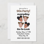 Invitation Coiffure Space Buns Look Quotidien Soirée 90s (Devant)