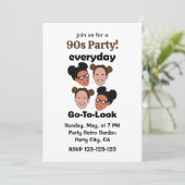 Invitation Coiffure Space Buns Look Quotidien Soirée 90s (Debout devant)