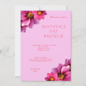 Invitation Coin décoratif classique Dahlias Fête des mères (Devant)