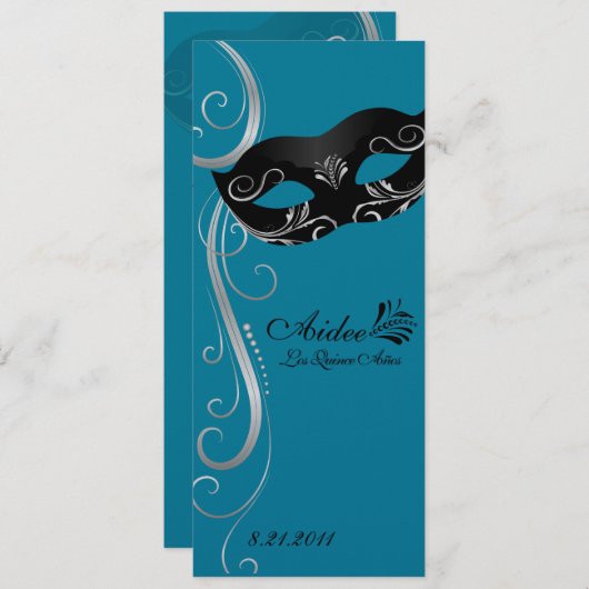 Invitation Coing de mardi gras (Devant / Derrière)