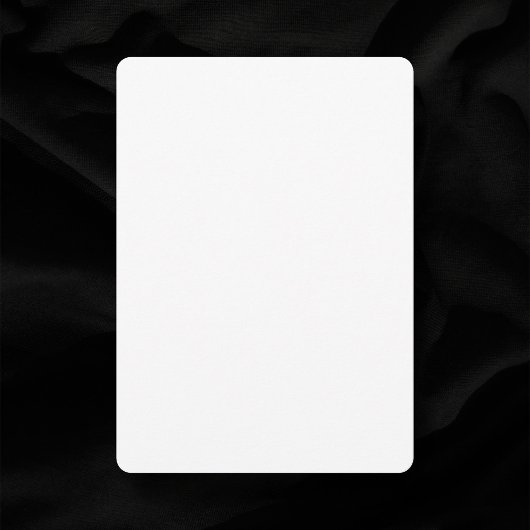 Invitation Coins arrondis Mariage blanc clair de 5 po x 7 po