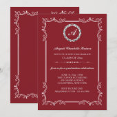 Invitation Coins artistiques d'obtention du diplôme VOUS CHOI (Devant / Derrière)