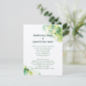 Invitation Coins verts de trèfle et de papillon (Debout devant)