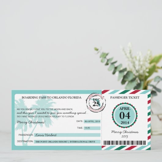 Invitation Col de Floride Boarding (Debout devant)