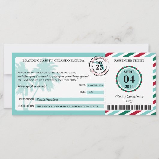 Invitation Col de Floride Boarding (Devant)