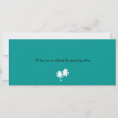 Invitation Col Mariage d'embarquement à Hawaï (Dos)