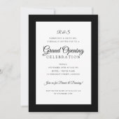 Invitation Colate Grand Opening Monogram Black (Devant)