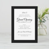 Invitation Colate Grand Opening Monogram Black (Debout devant)