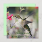 Invitation Colibri en vol (Devant / Derrière)