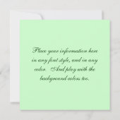 Invitation Colibri en vol (Dos)