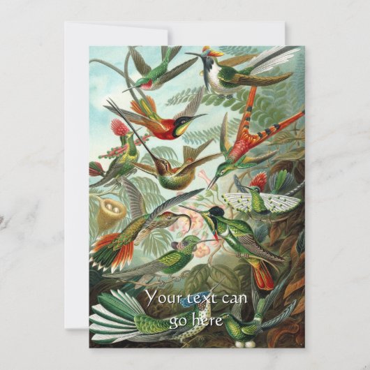 Invitation Colibri Vintage (Devant)