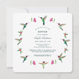 Invitation Colibris d'Anna