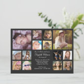 Invitation Collage de 14 photos (Debout devant)