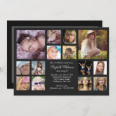 Invitation Collage de 14 photos (Devant / Derrière)