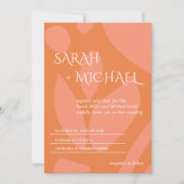 Invitation Collage de couleurs modernes (Devant)