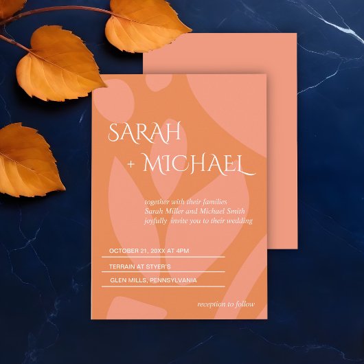 Invitation Collage de couleurs modernes