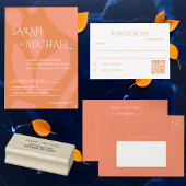 Invitation Collage de couleurs modernes