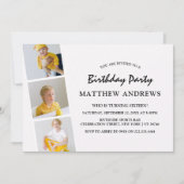 Invitation Collage de la bande photo moderne | Tout âge | Ann (Devant)