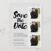 Invitation Collage de mise en garde | MARIAGES (Devant / Derrière)