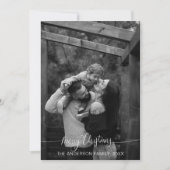 Invitation Collage de Noël minimaliste moderne (Devant)