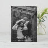 Invitation Collage de Noël minimaliste moderne (Debout devant)