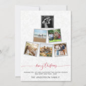 Invitation Collage de Noël minimaliste moderne (Dos)