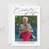 Invitation Collage De Photo Moderne Célébration De La Vie (Devant)