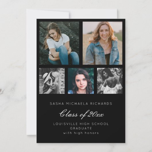 Invitation Collage de photos (Devant)