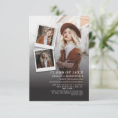 Invitation Collage de photos de fête de fin d'études Ouvertur (Debout devant)
