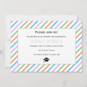 Invitation Collage de photos de remise de diplôme de la promo (Dos)