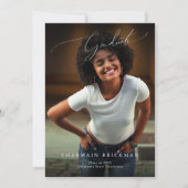 Invitation Collage de photos en noir et blanc (Devant)