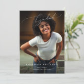 Invitation Collage de photos en noir et blanc (Debout devant)