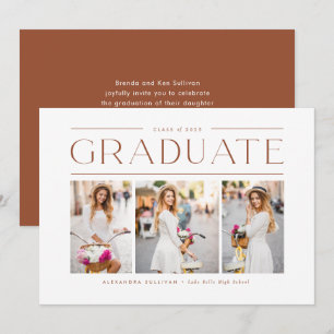 Invitation Collage de photos en terre cuite pour la remise de