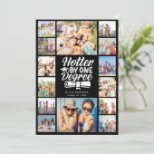 Invitation Collage de photos Hotter By One Degree Fête de fin (Debout devant)