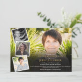 Invitation Collage de photos pour la célébration de la vie fu (Debout devant)