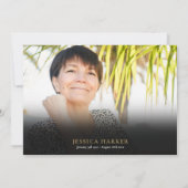 Invitation Collage de photos pour la célébration de la vie fu (Dos)