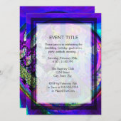 Invitation Collage de symboles de paix d'apparence Super (Devant / Derrière)