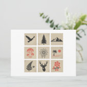 Invitation Collage des timbres de nature (Debout devant)